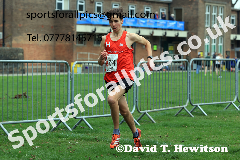 Mens Under-17s relay, 2025 Northern Cross Country Relays, Graves Park, Sheffield. Photo: David T. Hewitson/Sports for All Pics